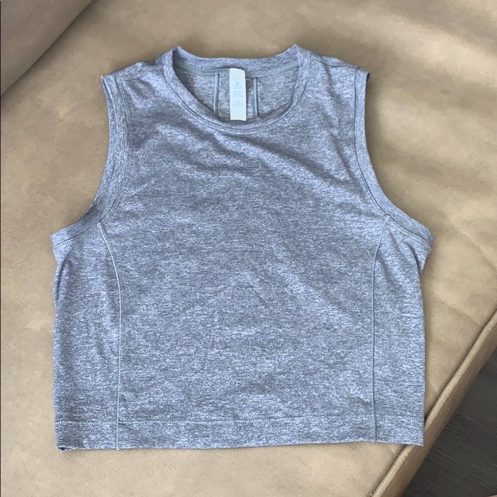 RARE Lululemon Gray Cropped Tank
